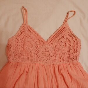 bp Coral Peach Spaghetti Strap Dress